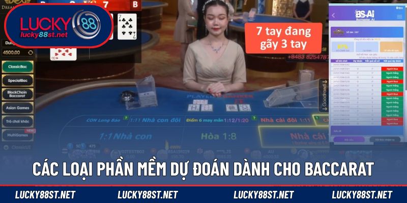 Các loại phần mềm dự đoán dành cho baccarat