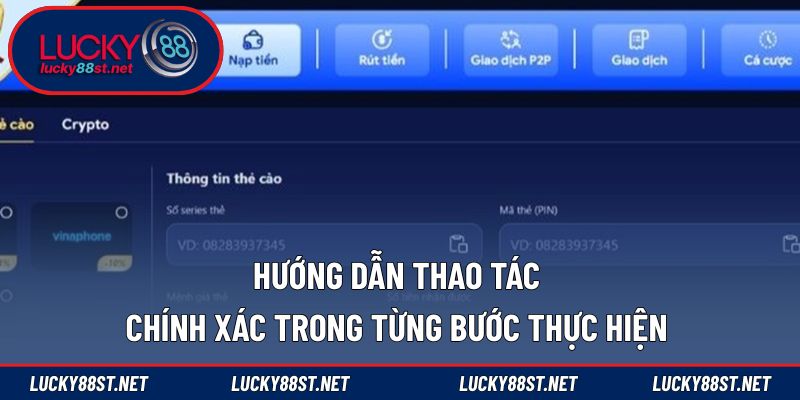 Hướng dẫn thao tác chính xác trong từng bước thực hiện